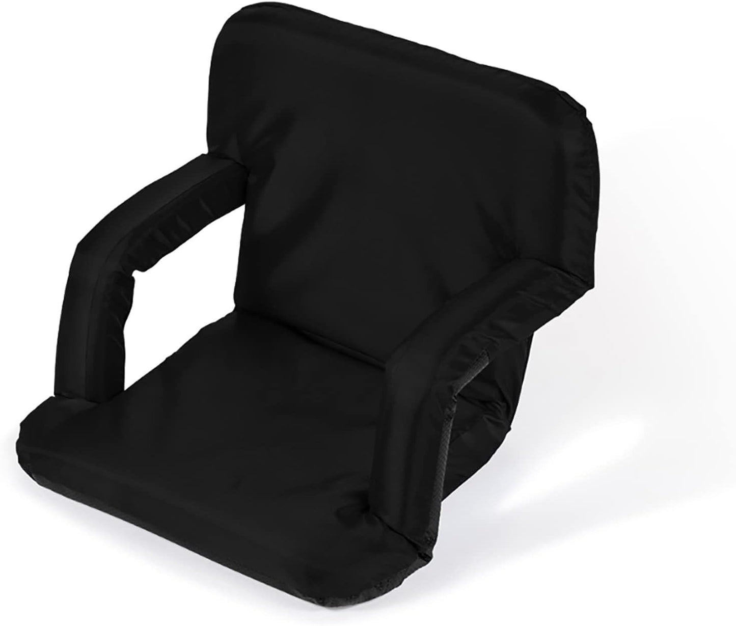Sillón estadio reclinable portátil ajustable Negro