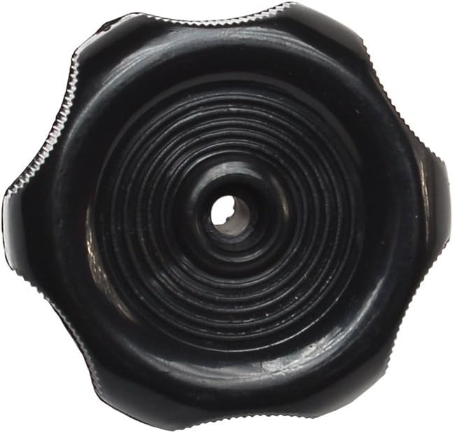 Pomo ventana plástico 2.25pulg eje 1pulg negro interiores
