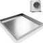 Bandeja lavadora acero inox 304 32x30" drenaje protege piso