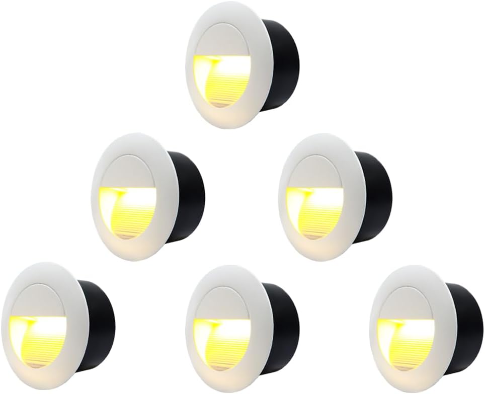 6 Luces LED Pared 3W 3000K IP65 Aluminio 120V
