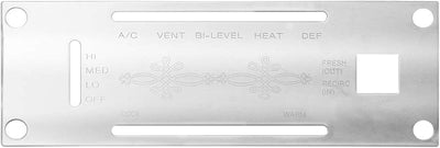 Cubierta placa control calentador A/C acero inox 68253 KW