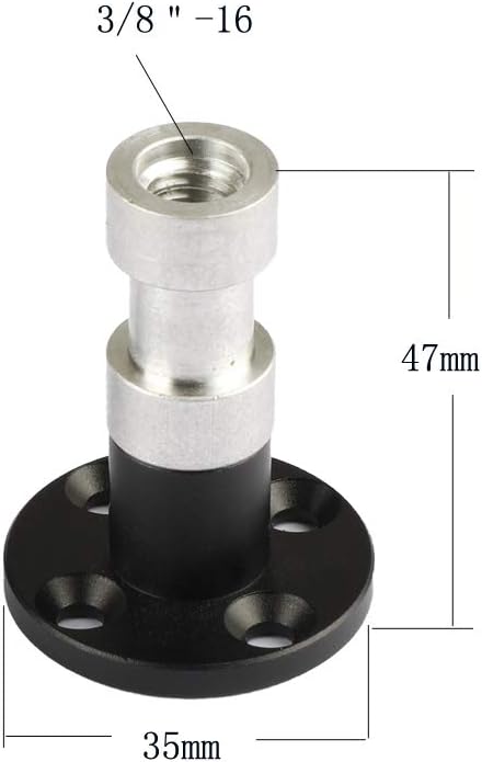 Conector rosca hembra 3/8-16 montaje pared/mesa/techo