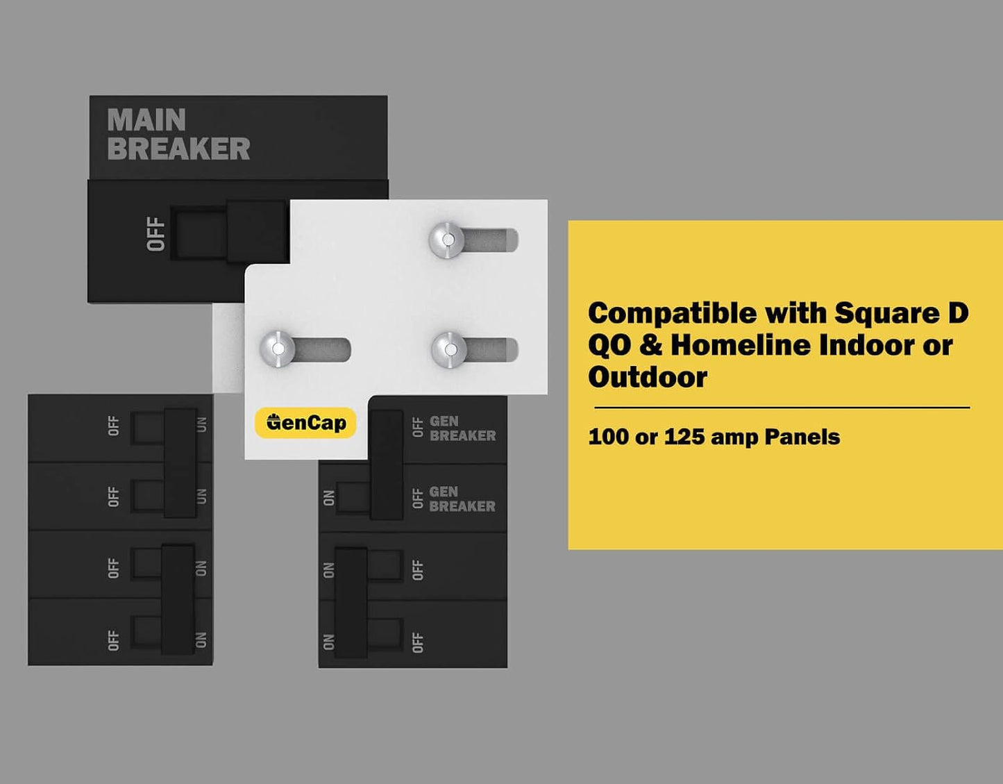 Kit bloqueo generador comp Square D QO Homeline 3/4pulg