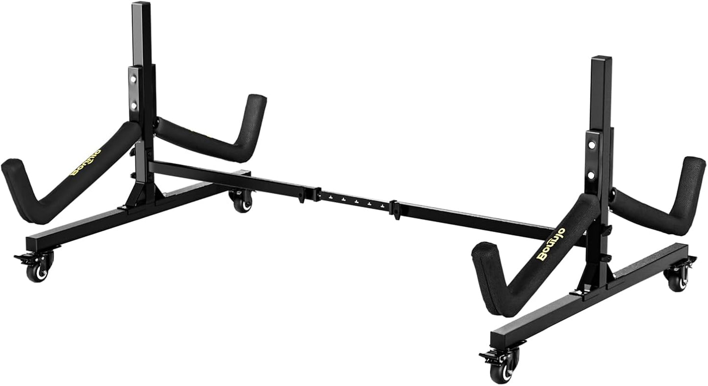 Soporte kayak canoa con ruedas bloqueables ajustable