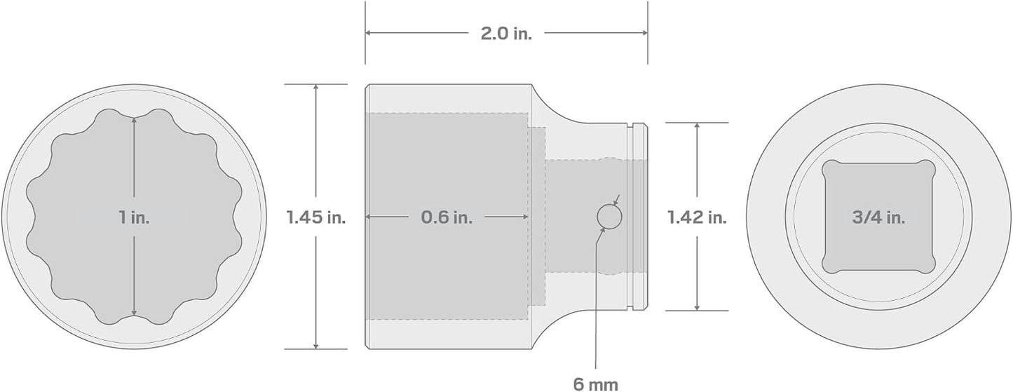 Zócalo poco profundo 3/4x1" 12 puntos