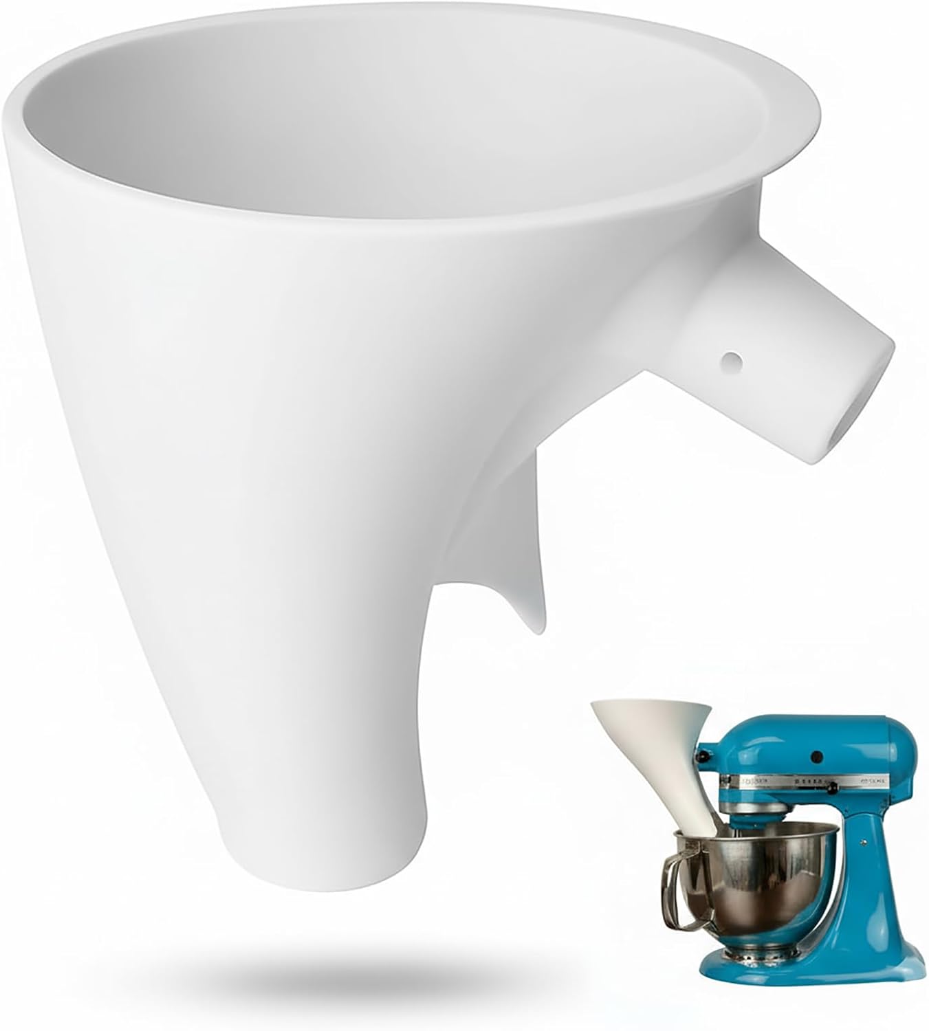 Embudo harina para batidora pie cocina comp 5qt