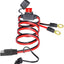 Arnés terminal anillo cable batería 16AWG 2ft 10A para auto motocicleta set 2