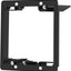 Soporte bajo voltaje caja 2 bandas para placa pared doble