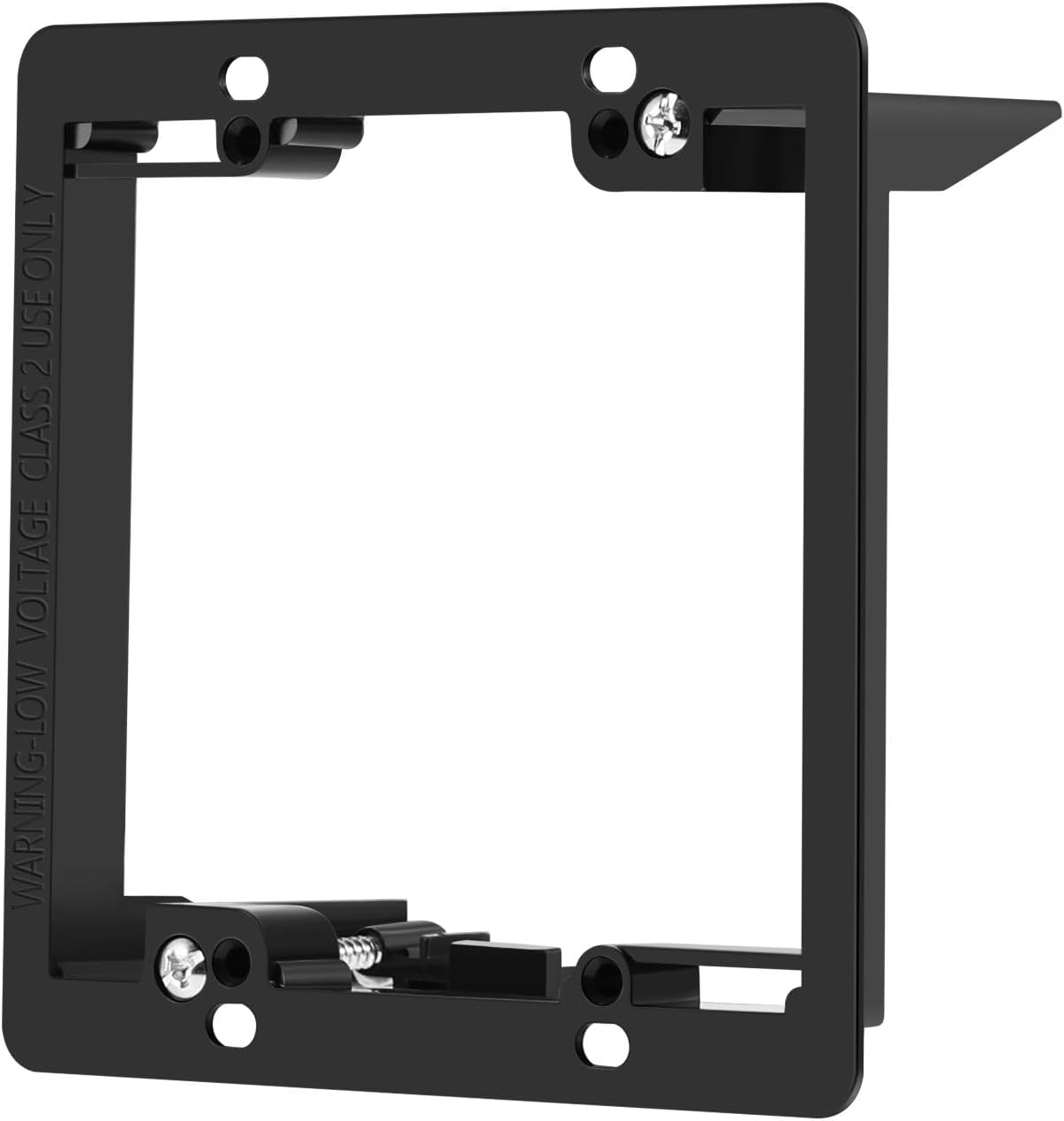 Soporte bajo voltaje caja 2 bandas para placa pared doble