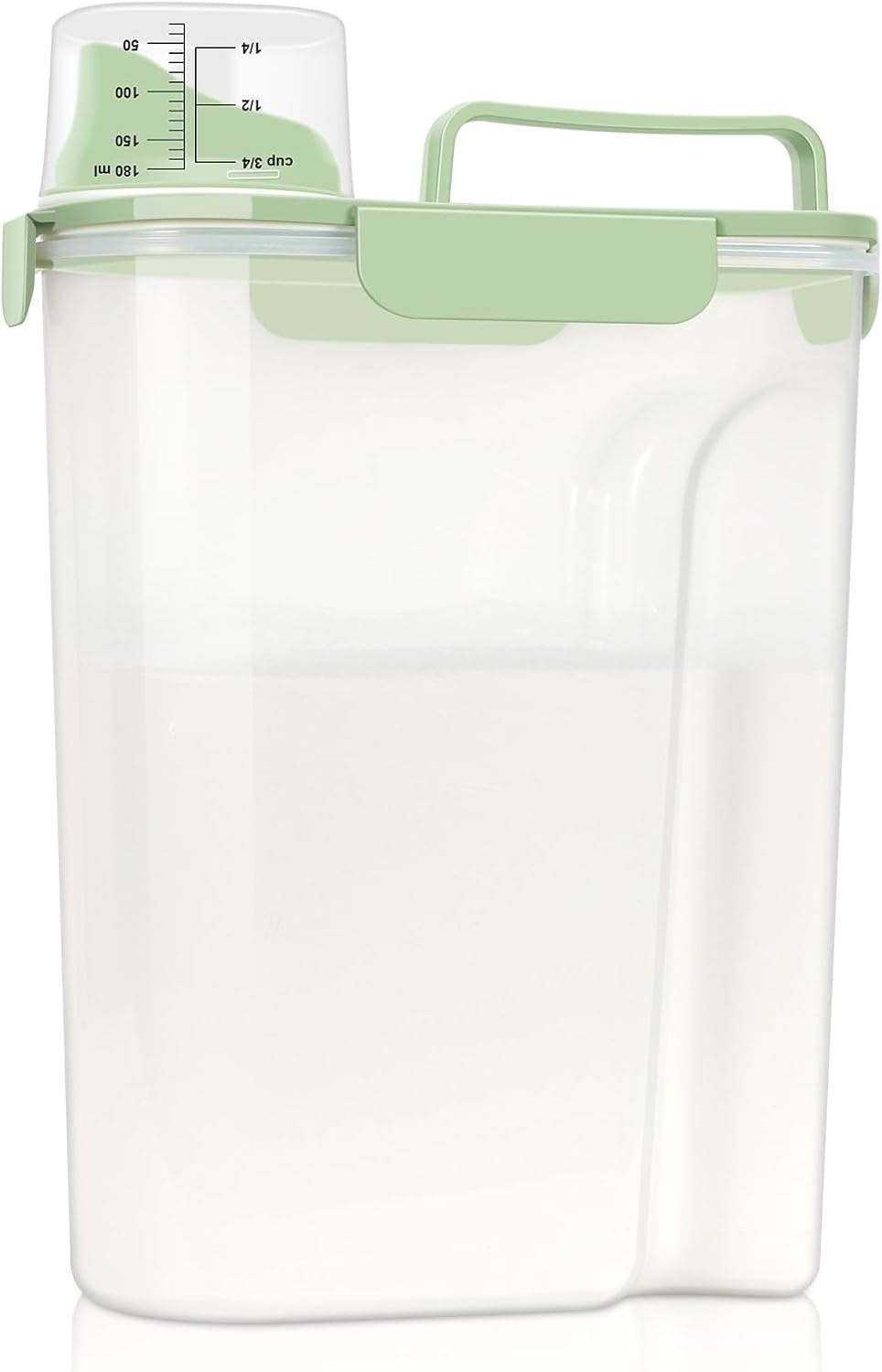 Contenedor hermético plástico transparente 5.28qt cocina