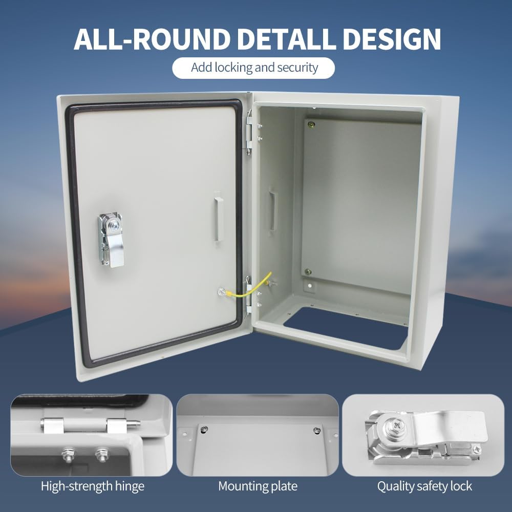 Caja conexiones eléctricas exterior 16x12x8pulg metal