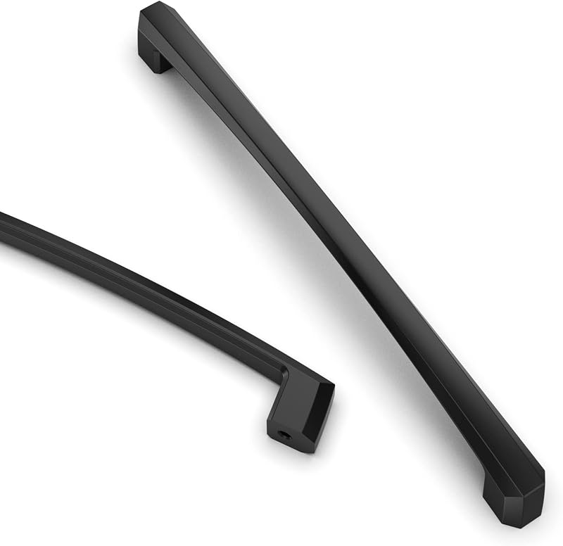 10 Manijas Gabinete Negro Mate 9" Tiradores Cocina