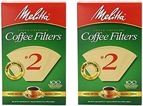 Filtro café cónico n°2 Natural Brown 100uds paquete 2
