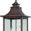 Linterna colgante 3 luces pátina cobre exterior