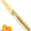 Cuchillos Pelar Acero Inox 4pulg Mango Ergonómico Dorado