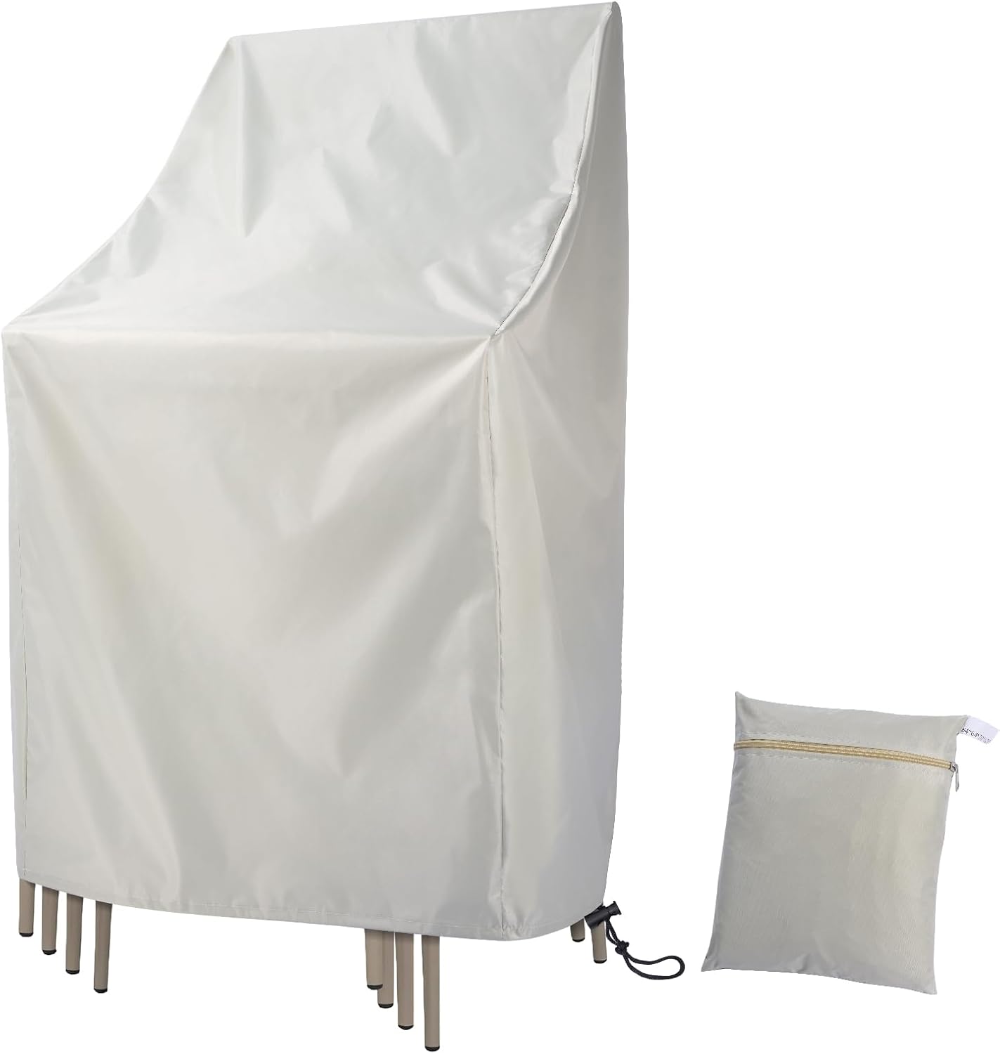 Funda apilable silla patio impermeable 210D