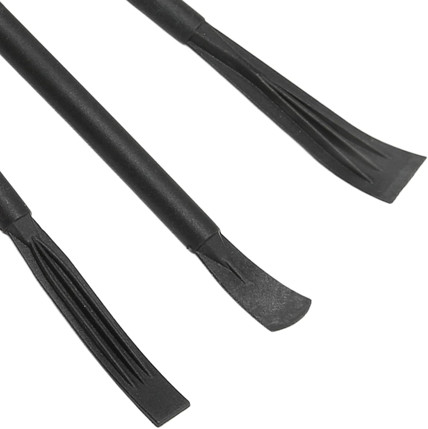 6 Ganchos Plástico ABS Doble Extremo Negro para Anillo Tórico
