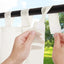 Cortina exterior patio pestaña adhesiva impermeable