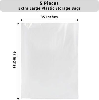 Bolsas plástico transparente 35x47" para mantas