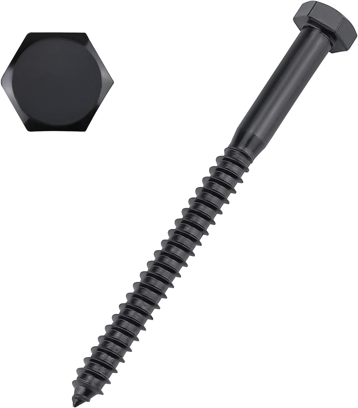Tornillos hex 5/16x3.5pulg acero inox 304 para madera