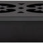 Registro piso voluta 2x14pulg negro texturizado