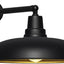 Luz granero cuello cisne 23pulg negro estilo industrial