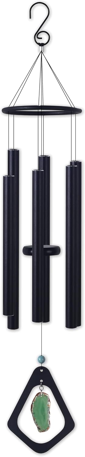Campanillas viento negro grande 30" tono profundo