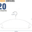 Perchas metal goma antiderrap 20 pzas 15lb