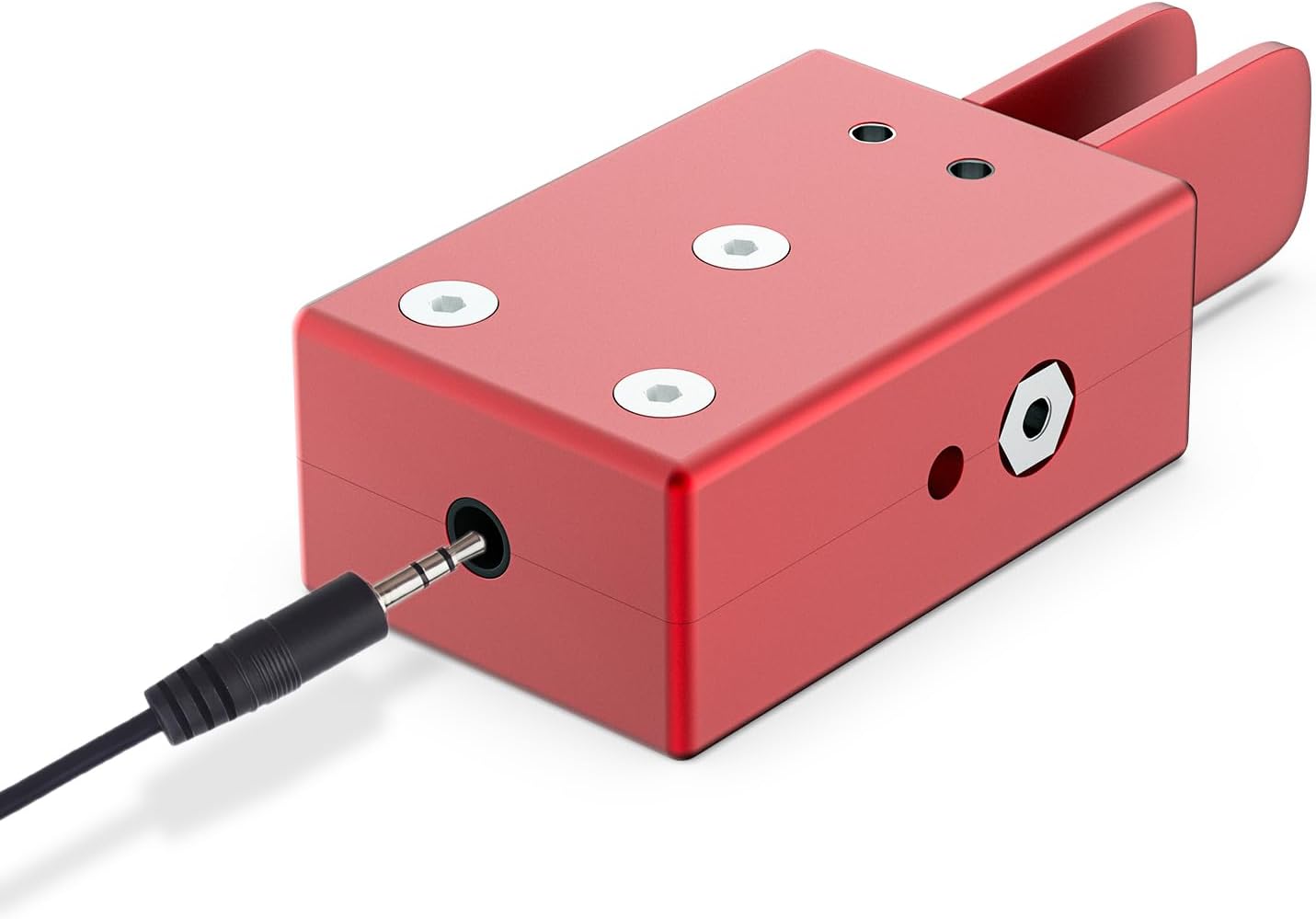 Llave Morse de mano doble pie moderna roja