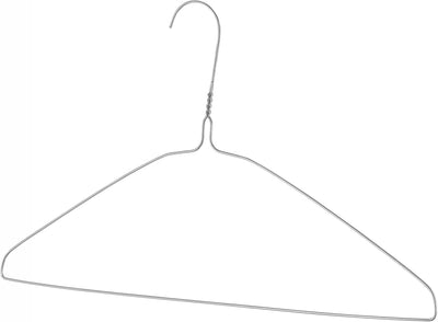 Perchas metal 16pulg para ropa abrigos pack 20 color plateado