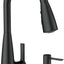 Grifo cocina negro mate rociador desplegable 87627BL