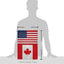 Bandera jardín Canadá EE.UU. decoración patio