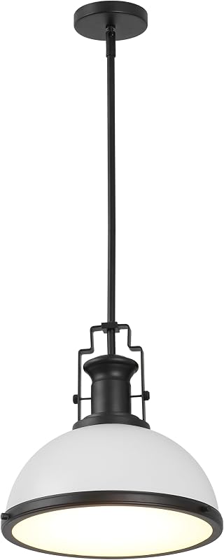 Lámpara colgante hierro negro mate 13pulg ajustable cocina