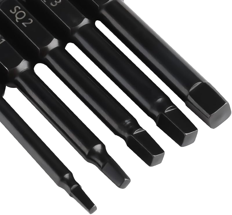 Juego 24 Brocas Cuadradas Magnéticas 2.3pulg #0-#4