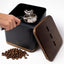 Caja golpeo espresso acero 1L base antiderrap nogal barra goma
