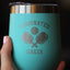 Vaso tumbler vino acero inox con tapa deslizante verde