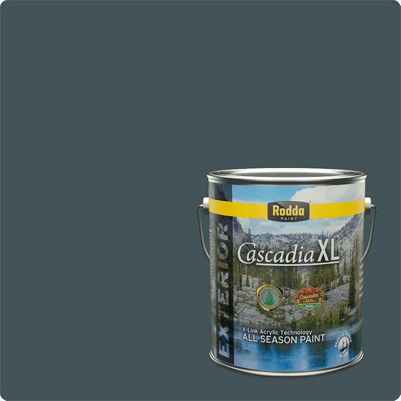 Pintura satén exterior todas estaciones 1gal agua profunda
