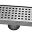 Drenaje ducha lineal acero inox cepillado 18pulg