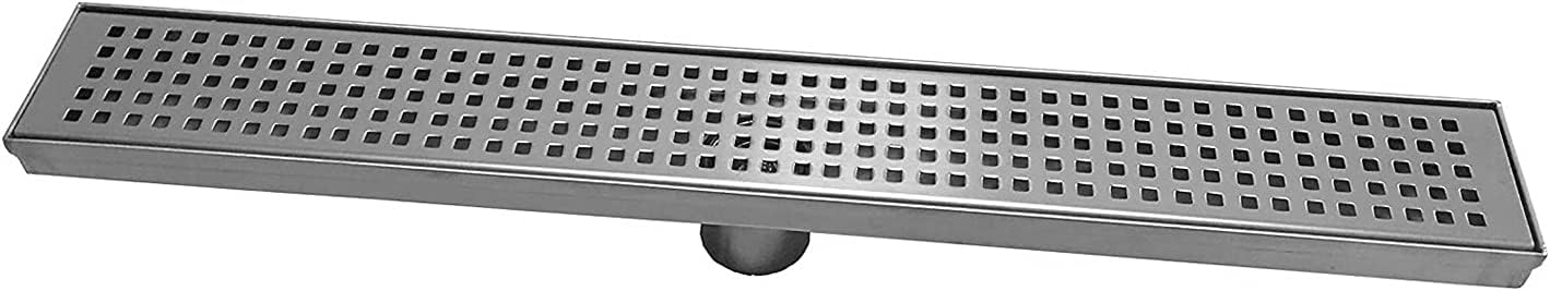 Drenaje ducha lineal acero inox cepillado 18pulg