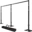 Soporte telón fondo ajustable 20x10pies base metal fiestas bodas