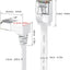Cable Ethernet Cat6 6ft en ángulo recto 2 Pzas