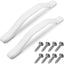 2 Manijas Puerta Plástico Blanco 11" Exterior Remolque