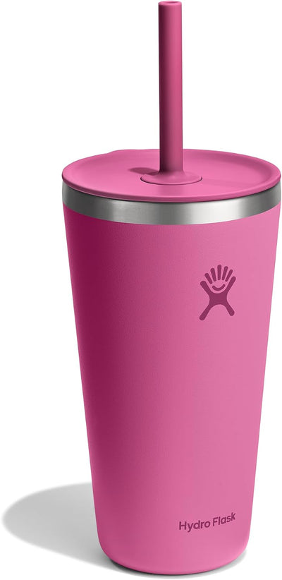 Vaso térmico acero inox con popote 830ml