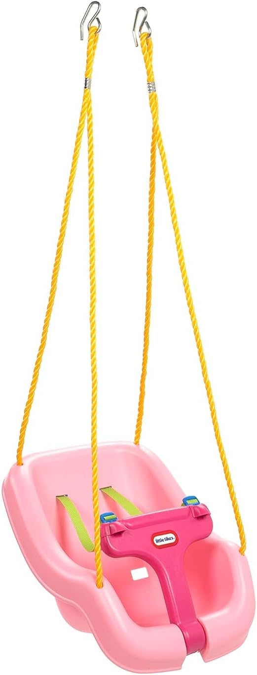 Columpio rosa 2en1 para bebés 9m-4a 16x16.3x17pulg
