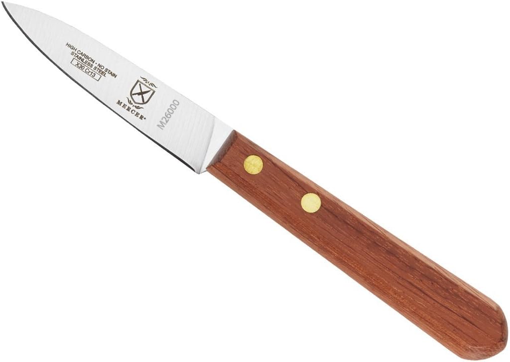 Cuchillo pelar mango palisandro 3pulg madera