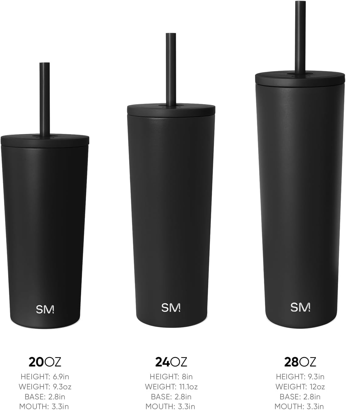 Vaso aislado acero inox con tapa y pajita 700ml