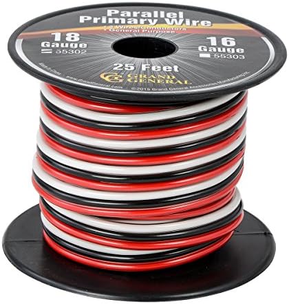 Rollo primario 3 alambres 25pies carrete para camiones