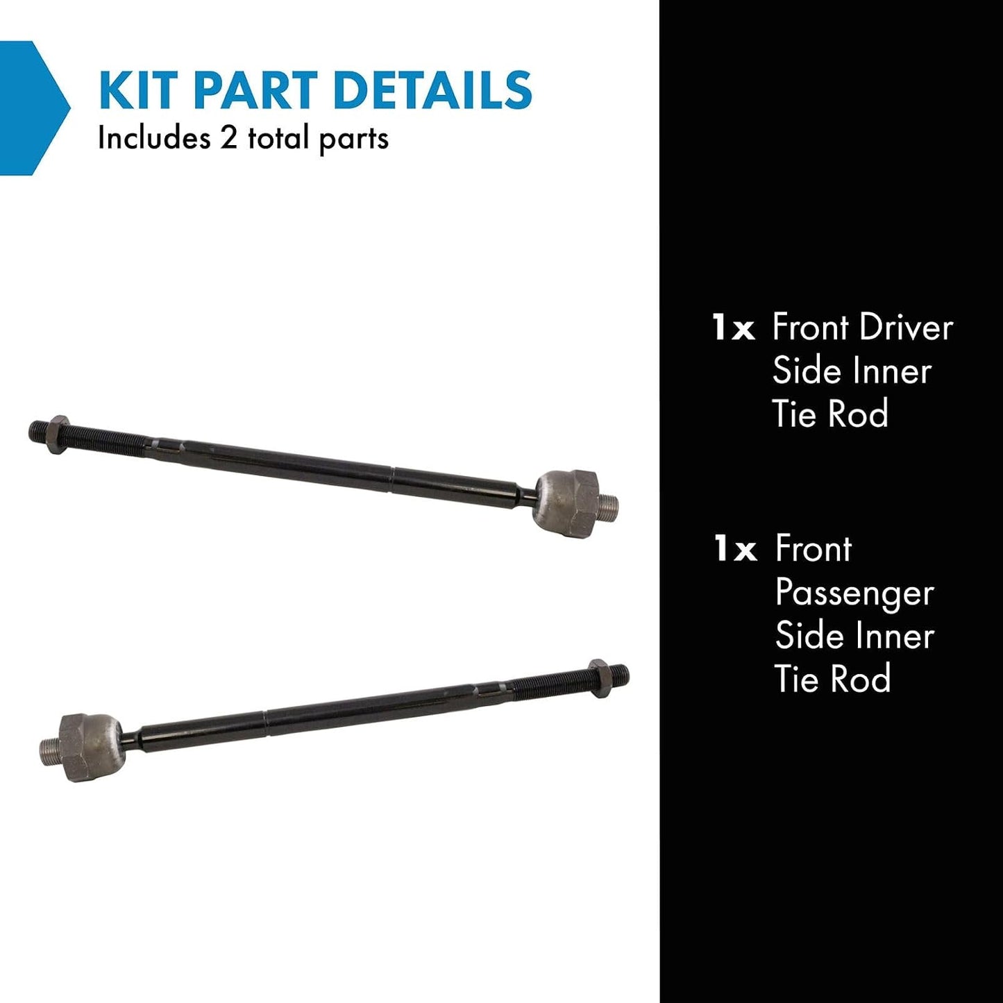 Set 2 Pzas Barras Acoplamiento Interior Ram 1500 13-18