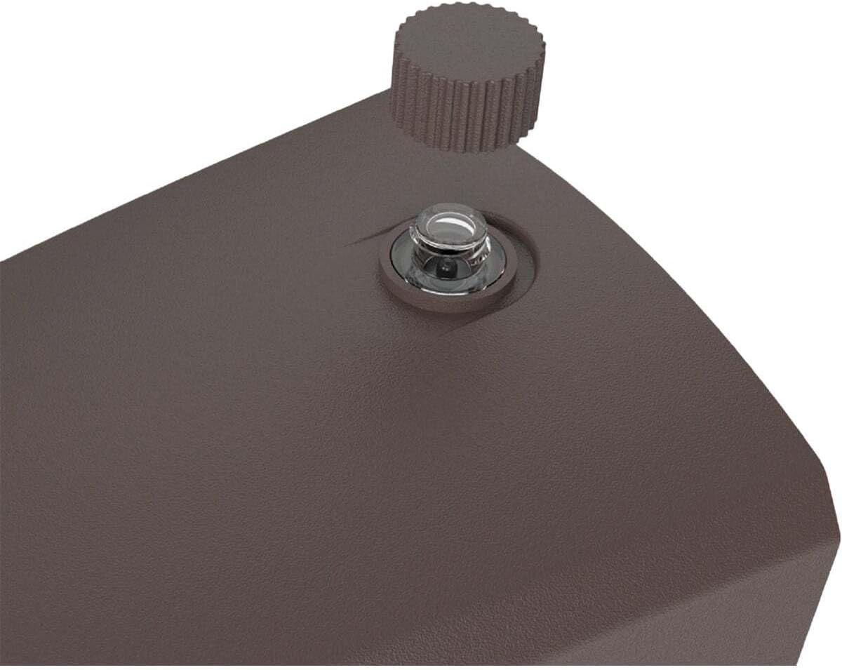 Luz LED seguridad entrada patio color bronce