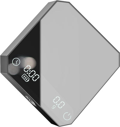 Báscula digital café con temporizador recargable tara LED negro